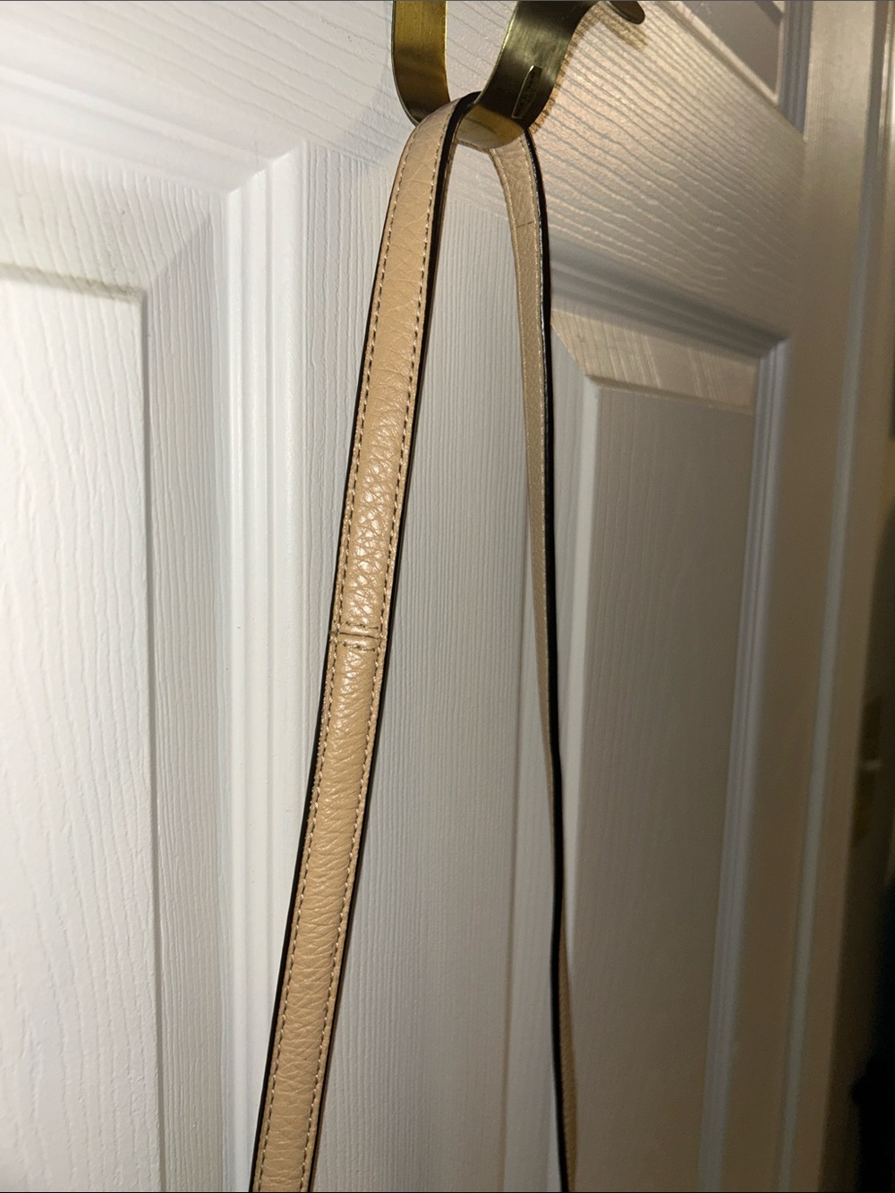 Coach Pebbled Leather Crossbody in Taupe with Charm - Picture 10 of 16